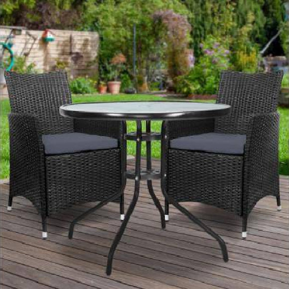 Outdoor Furniture Dining Chair Table Bistro Set Wicker Set