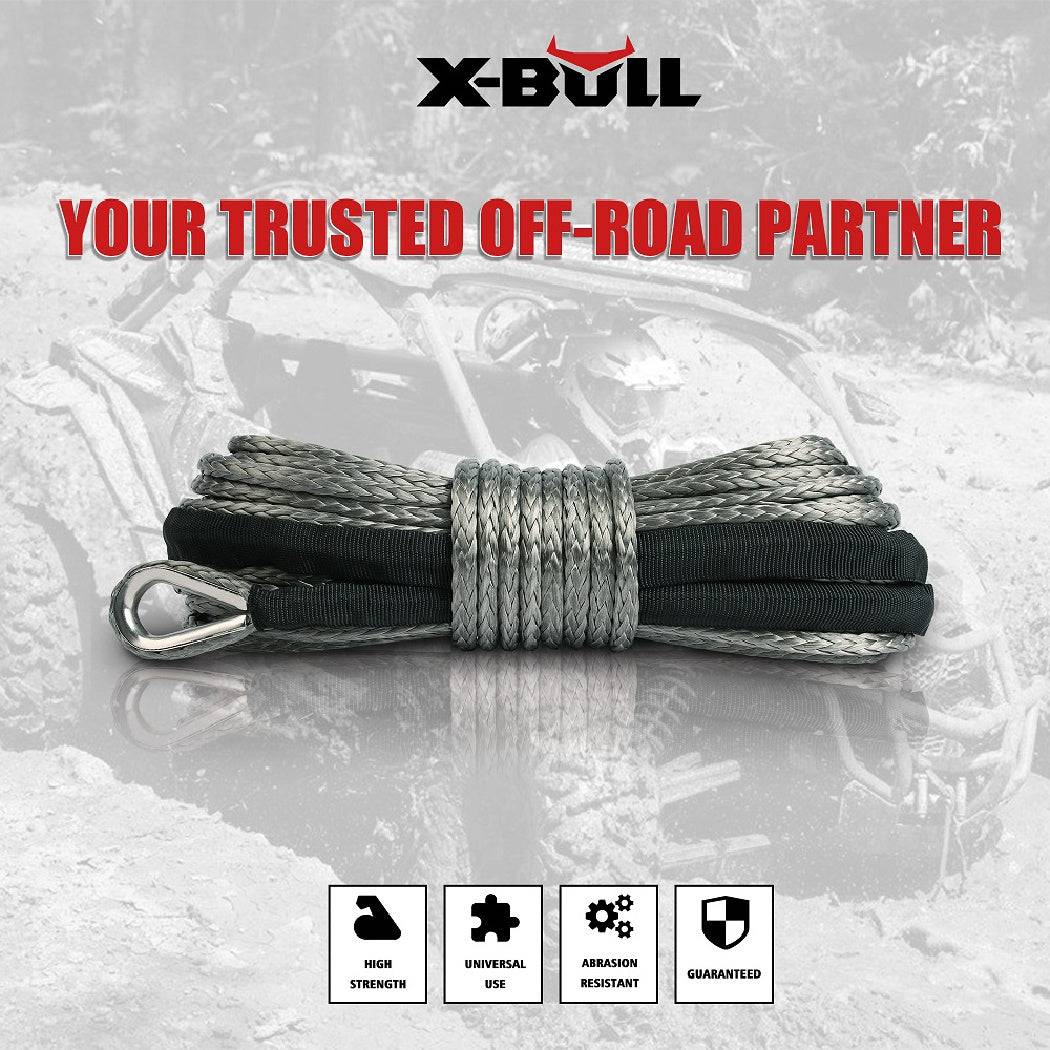 X-BULL Winch Rope 5.5mm x 13m Dyneema Synthetic Rope Tow Recovery Off-road 4wd 4x4