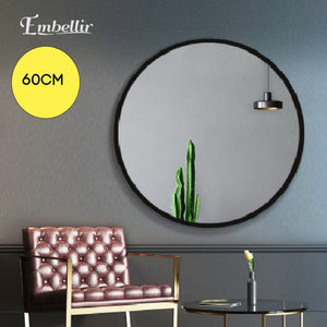 Embellir 60cm Wall Mirror Round Bathroom Makeup Mirror
