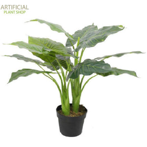 Artificial Plant Potted Taro Plant / Elephant Ear 70cm