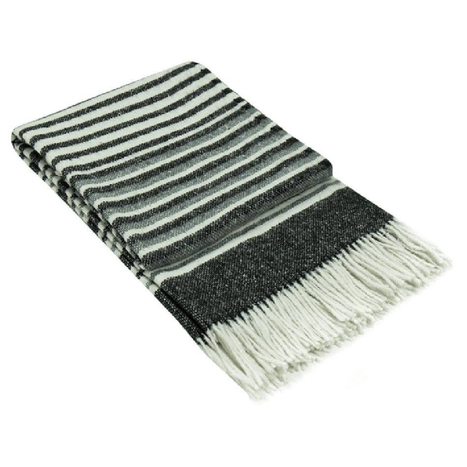 Richmond Throw - Reclaimed Wool Blend - Monochrome