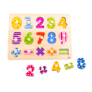 NUMBERS MATHS PEG KIDS PUZZLE