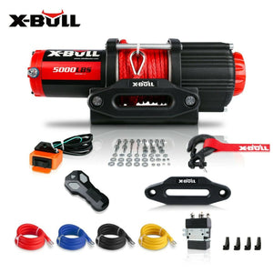 X-BULL 4X4 Electric Winch 5000LBS 12V 15.2M Synthetic Rope Wireless ATV UTV 4WD Boat