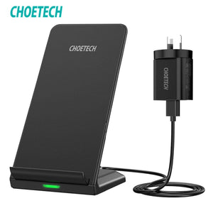 CHOETECH T524S 10W/7.5W Fast Wireless Charging Stand with AC Adapter