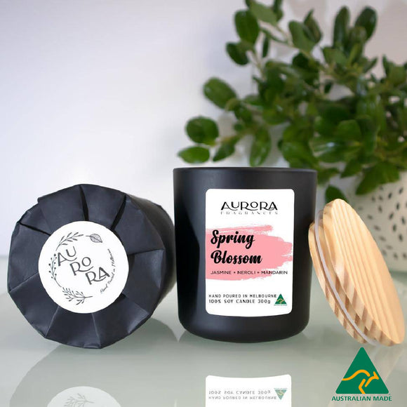 Soy Candle Aurora Spring Blossom  Australian Made 300g