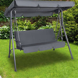 Milano Outdoor Steel Swing Chair - Grey