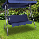 Milano Outdoor Steel Swing Chair - Dark Blue
