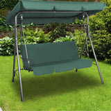 Milano Outdoor Steel Swing Chair - Dark Green