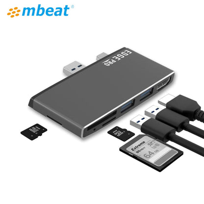 mbeat Edge Pro Multifunction USB- C Hub for Microsoft Surface Pro Gen 5/6