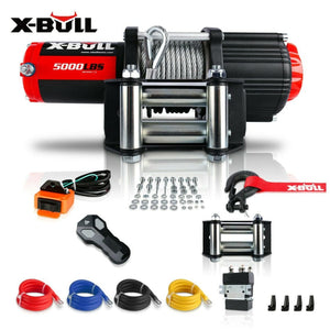 X-BULL 4X4 Electric Winch 12V 5000LBS Wireless 15.2M Steel Cable ATV UTV 4WD Boat