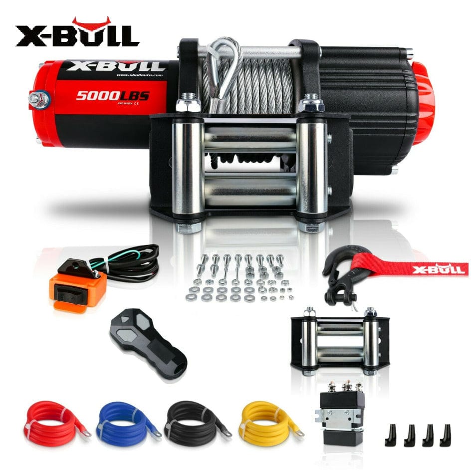 X-BULL 4X4 Electric Winch 12V 5000LBS Wireless 15.2M Steel Cable ATV UTV 4WD Boat