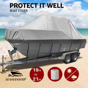 Seamanship 19ft - 21ft Waterproof Boat Cover