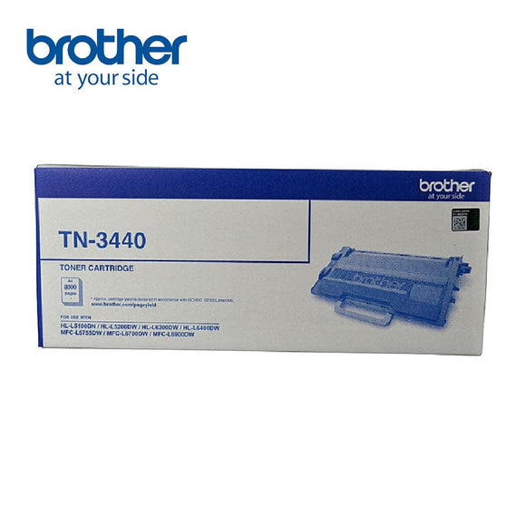 Brother TN-3440 Mono Laser Toner - High Yield - HL-L5100DN, L5200DW, L6200DW, L6400DW & MFC-L5755DW, L6700DW, L6900DW up to 8000 pages