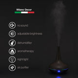 Milano Decor Ultrasonic Aroma Diffuser - Dark Wood Grain Color