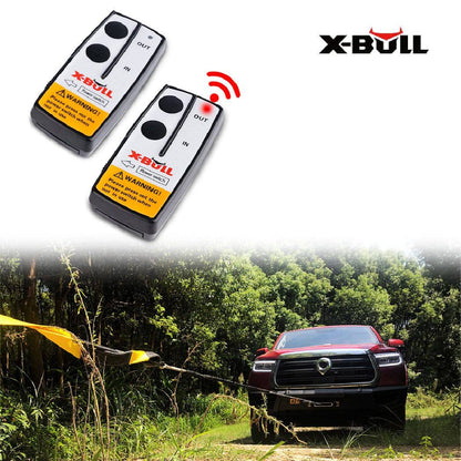 X-BULL 2x Wireless Winch Remote Control 12 Volt 150ft Handset Switch 4wd