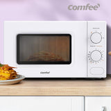 20L Microwave Oven 700W Countertop Kitchen Cooker stoneware White