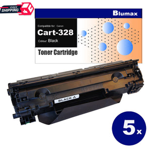 5 Pack Blumax Alternative for Canon CART-328 Black Toner Cartridges