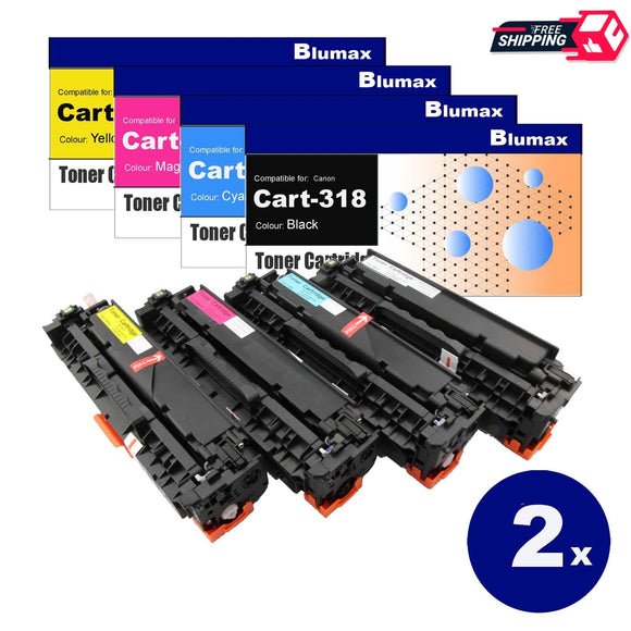 8 Pack Blumax Alternative Toner Cartridges for Canon Cart-318