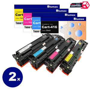 8 Pack Blumax Alternative Toner Cartridges for Canon Cart-416