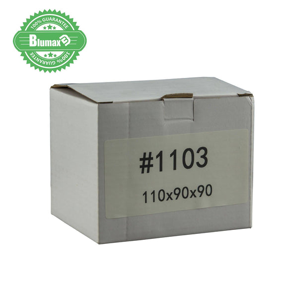100x 110mm x 90mm x 90mm White Carton Cardboard Shipping Box (#1103)