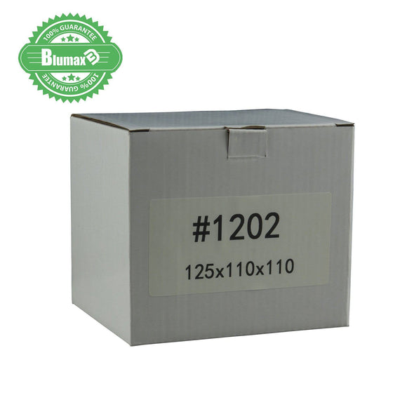 100x 125mm x 110mm x 110mm White Carton Cardboard Shipping Box (#1202)