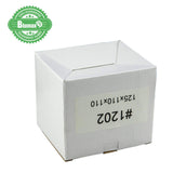 100x 125mm x 110mm x 110mm White Carton Cardboard Shipping Box (#1202)