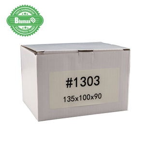 100x 135mm x 100mm x 90mm White Carton Cardboard Shipping Box (#1303)