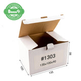 100x 135mm x 100mm x 90mm White Carton Cardboard Shipping Box (#1303)