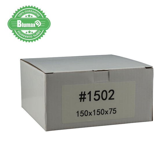 100x 150mm x 150mm x 75mm White Carton Cardboard Shipping Box (#1502)