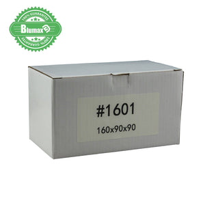100x 160mm x 90mm x 90mm White Carton Cardboard Shipping Box (#1601)