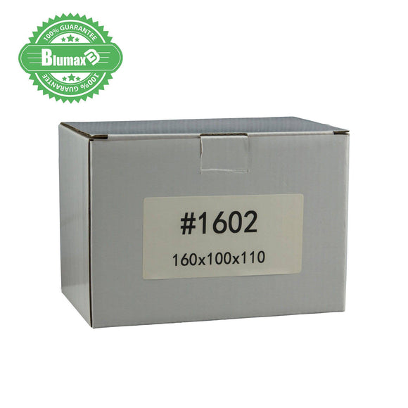 100x 160mm x 100mm x 110mm White Carton Cardboard Shipping Box (#1602)