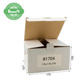 100x 175mm x 175mm x 100mm White Carton Cardboard Shipping Box (#1704)