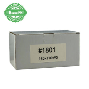 100x 180mm x 110mm x 90mm White Carton Cardboard Shipping Box (#1801)