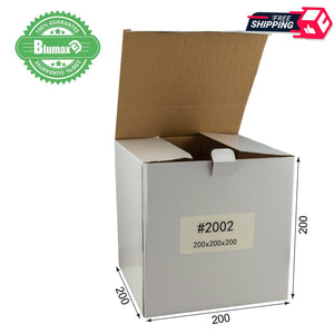 White Carton Cardboard Shipping Mailing Box 50x 200mm x 200mm x 200mm (#2002)