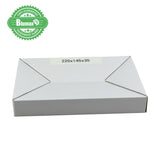White Carton Cardboard Shipping Mailing Box 100x 220mm x 145mm x 35mm (#2201)