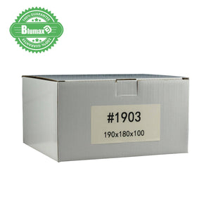 100x 190mm x 180mm x 100mm White Carton Cardboard Shipping Box (#1903)