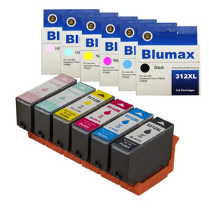 6 Pack Blumax Alternative Ink Cartridges for Epson 312XL
