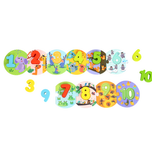 NUMBER KIDS PUZZLE IN CARRY BOX