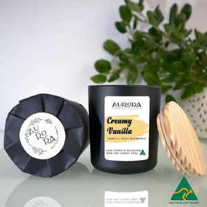 Soy Candle Aurora Creamy Vanilla Australian Made 300g