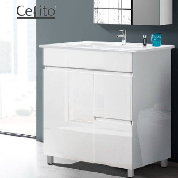 Bathroom Vanity Cabinet-Cefito 750mm White