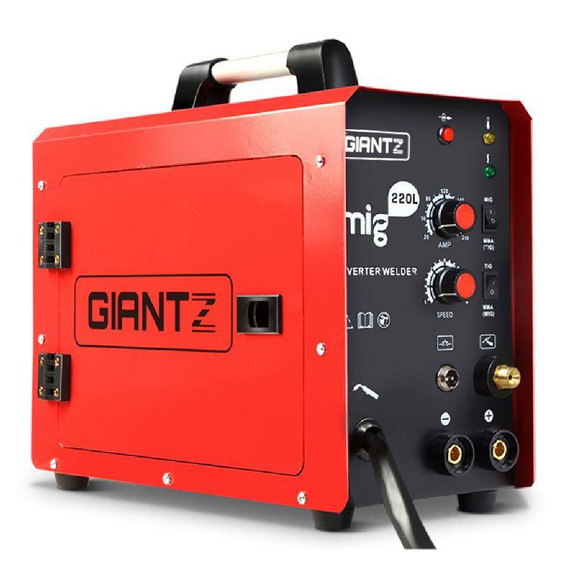 220 Amp Inverter Welder MMA MIG DC Gas Gasless Welding Machine Portable-Giantz