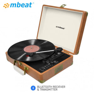mbeat Aria Retro Turntable with Bluetooth & USB Disk Record