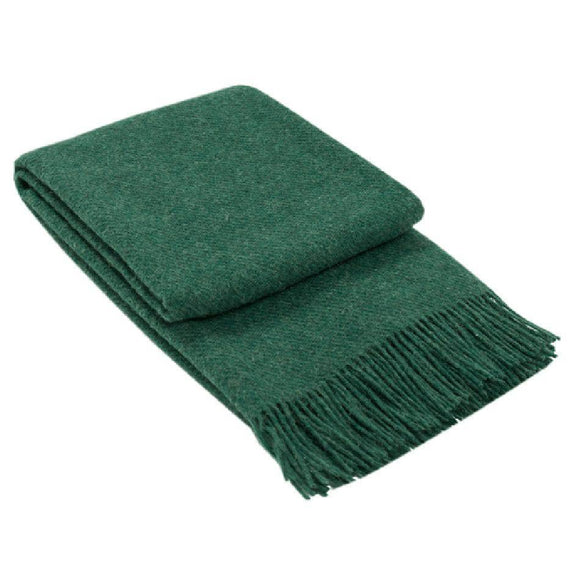 Brighton Throw - 100% NZ Wool - Emerald