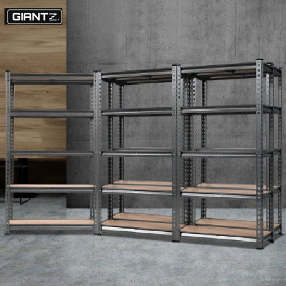 Giantz 5x0.7M Warehouse Racking Shelving Storage Rack Steel Garage Shelves