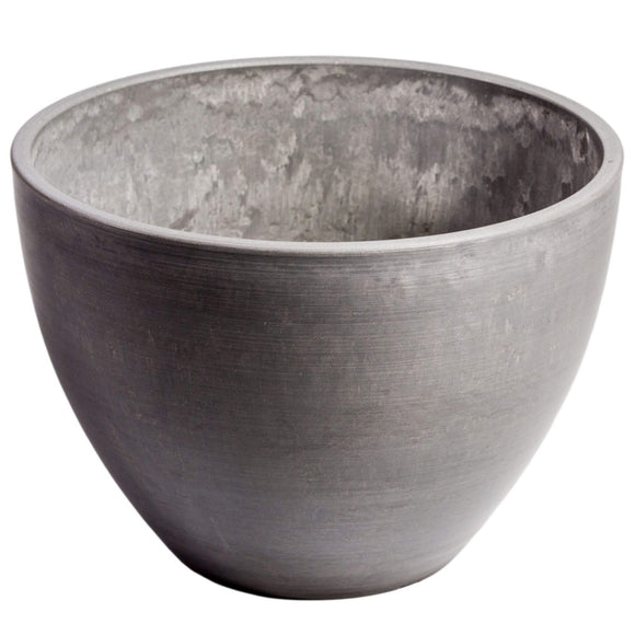 Plant Pots Polished Grey Planter Bowl 30cm