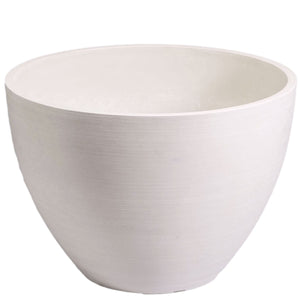Plant Pots Polished Vintage White Planter Bowl 30cm