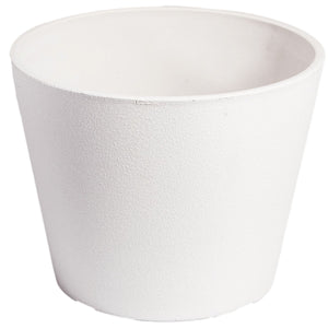 Plant Pots Rendered White Planter Pot 25cm