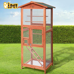 Bird Cage Wooden Pet Cages Aviary Large Carrier Travel Canary Cockatoo Parrot XL