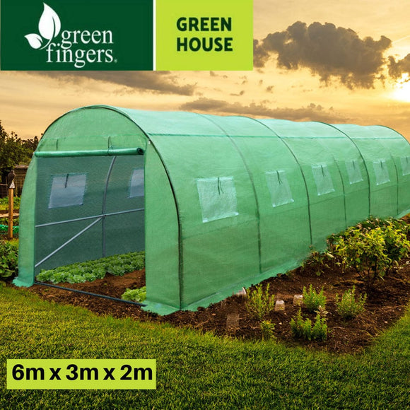 Greenfingers Greenhouse 6mx3mx2m Garden Shed Green House Storage Tunnel Plant Grow