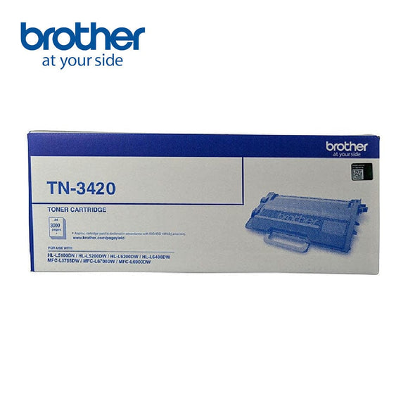 Brother TN-3420 Mono Laser Toner - High Yield to suit HL-L5100DN, L5200DW, L6200DW, L6400DW & MFC-L5755DW, L6700DW, L6900DWup to 3000 pages